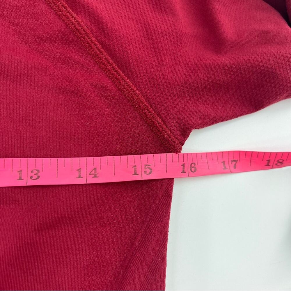 Athleta momentum seamless half zip red Long Sleeve Performance Pullover Top S - Picture 7 of 7